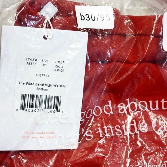 Andie Swim Wide Band High Waisted Bikini Bottom in Chili Pepper Size XS NWT - Picture 11 of 11